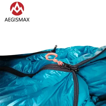AEGISMAX MINI Upgrade Nano Série Outdoor Camping Ultra Ľahké Nadol Spací Vak z Nylonu, Múmia 3 Sezóny Hus Nadol Spací Vak