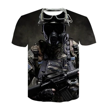 Ghost Recon: Wildlands 3D Tlač Tričko Hra Harajuku Krátky Rukáv PUBG Nadrozmerné T Shirt Módne Letné Vypnutie Drobet T Shirt Cosplay