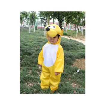 Umorden Deti detský Baby Boy Cartoon Zvierat Kabát Jumpsuit Yellow Dog Kostým Výkon Vyhovovali Deň Detí Kostýmy
