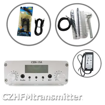CZH CZE-15A 15W PLL FM stereo vysielanie vysielač+GP100 FM anténu auta 87-108MHZ