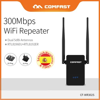 COMFAST Pre Domáce Použitie 300Mbps Signálu WIFI Extender Bezdrôtový Mini Routeru Repeater Prístupový Bod 2.4 GHz Wi-fi Zosilňovač CF-WR302S
