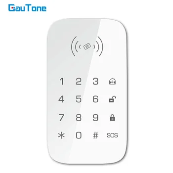 GauTone PK10 Bezdrôtová Klávesnica 433MHz pre Poplachový Systém Home Security PG107 PG103 podpora RFID Karty Heslo Bezdrôtovej Klávesnice