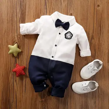 Novorodenca Romper Baby Boy Šaty Jumpsuit Trakmi, Dojčenské Oblečenie s motýlikom Baby Girl Batoľa Kostým 0 3 6 9 12 Mesiacov