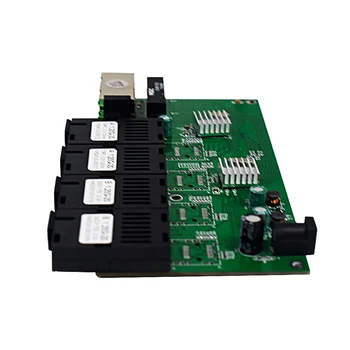 Wanglink Gigabit Ethernet Switch Optických prepínač 4*1,25 G Vlákniny Port 2 RJ45 10/100/1000M, PCB Dosky