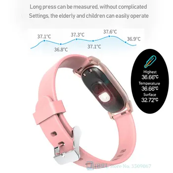 Teplota Smart Hodinky Ženy Muži Smartwatch Pre Android IOS Fitness Tracker Elektronika Smart Hodiny Top Bluetooth Smart-hodinky