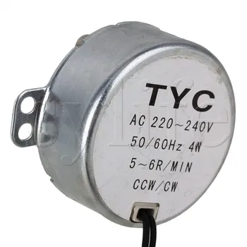 Synchrónny Motor AC 220-240V 50/60Hz 4W 5/6 RPM Robustný TYC-50 krútiaci Moment 4KGF.CM