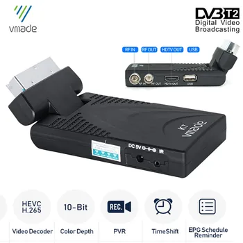 2020 Nových DVB-T2, DVB-T TV Prijímač HD 1080P Digitálny TV Tuner Receptor DVB T2 H. 265/HEVC Suchozemské WiFi USB Dekodér Set-Top Box