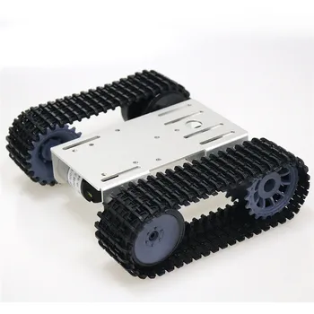 Smart Cisternové Vozidlo Šasi Sledované Caterpillar Crawler Robot Platformu s Dual DC 12VMotor pre Arduino T101-Plastové Kolieska