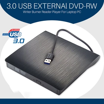 USB 3.0, DVD-ROM Optickej Mechaniky Externé Slim CD-ROM, Disku Reader Stolné PC, Notebook Tablet Podpora DVD Prehrávač