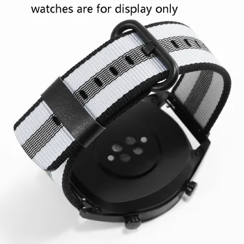 Rýchle Uvoľnenie Mäkké Nylonové Watchband 20 mm 22 mm Plátno Náramok Vhodný Pre Huawei Sledovať 2 GT Smart Hodinky, Príslušenstvo