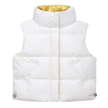 Detské bavlnené čalúnená bunda vesta kabát jeseň / zima 2020 nový štýl detí vesta s pribrala svetlé tvár kabát