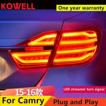 KOWELL Auto Styling pre Toyota Camry zadné svetlá, LED koncových svetiel zadné batožinového priestoru kryt lampy drl+signál+brzdové+zadnej strane