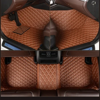 Kožené Custom 5 Sedadla auto rohože na Mercedes B-Trieda W245 W246 W242 W247 B-Klasse B180 B200 B250 b250E Boxer 40 koberec