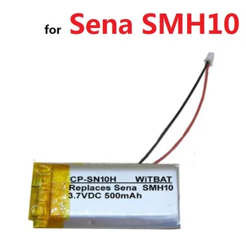 Batérie pre Sena SMH10 Headest Li-po Polymér Nabíjateľný Akumulátor Pack Nahradenie 3,7 V 500mAh S Konektorom +Trať Kód