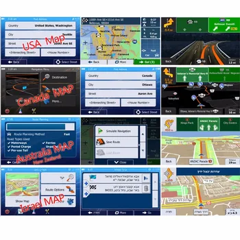 Pre Navigáciu GPS Android Wince Windows CE 6.0/OS Android GPS Navigácie Príslušenstvo 32GB Micro TF Mapu karty, GPS Príslušenstvo