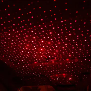 Nové LED Auto Strechy Star Nočné Svetlo Projektora Atmosféru Galaxy Lampa USB Dekoratívne Lampy Nastaviteľné Viacerých svetelný Efekt TSLM1