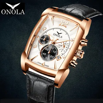 Pánske hodinky ONOLA 2020 Novú módnu firmu z Nerezovej Ocele, quartz hodinky mužov luxusný Top Značky Kožené hodinky pre mužov