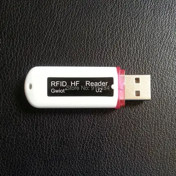 MIni USB RFID 13.56 MHZ IC kariet Bezkontaktných Blízkosti Smart Card NFC Reader, podpora Windows/ android+2ks Vzorka NFC kariet