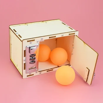 DIY Drevené Heslo Box Model Budovy Súpravy, Baby, Deti Hračky pre Deti, Vedy Projekty Experiment Súpravy Nastaviť