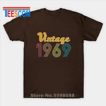 Ročník 1969 Dizajn pánske T-Shirt Klasické 50. Narodeninám, T Košele Legrační Deň otcov Bavlna Tričko Urban Značku Oblečenia