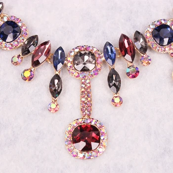 Móda Rakúskeho Kryštálu, Náušnice, Náhrdelník Šperkov, Svadobné Svadobné Luxusné dámske Kostýmy, Šperky Sady Moderné Darčeky pre Ženy