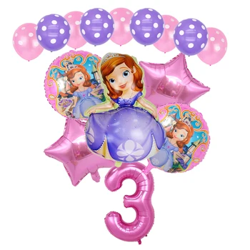 5 ks Narodeninovú Tortu Princezná Balóny Popoluška Ariel Belle Rapunzel Detská Narodeninová Párty Dekorácie sprcha deti Hélium Gule