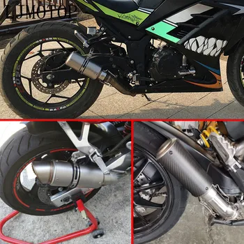 2020 Motocykel výfukových uniknúť Upravené Uhlíkových vlákien Moto Výfukový systém Pre BMW S1000R S1000 Benelli be300 be600 tnt/be 300 600