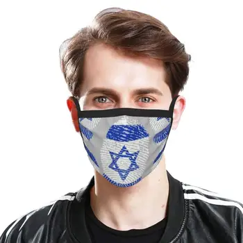 Z Izraela Vlastný Dizajn Masky Pre Dospelých, Deti Proti Prachu Žid, Židovský Izrael Izrael Hviezda David Hebrejské Vlajka Izraela