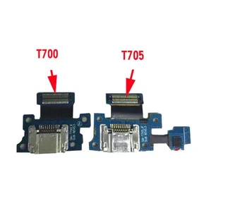 10pcs/veľa NOVÉHO Pre Samsung Galaxy Tab S 8.4 T700 T705 USB Nabíjací Port Dock Nabíjanie Nabíjačky Flex Kábel Páse s nástrojmi