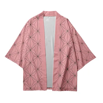 17 Style Plus Veľkosť XXS-4XL Harajuku Japonskej Módy Kimono 2020 Mužov a Žien Cardigan Blúzka Haori Obi Ázijské Oblečenie Samuraj