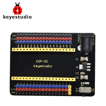 Keyestudio ESP32-IO Štít pre Arduino ESP32 Wroom Základné Dosky( (Pls Skontrolujte odstup Pin Hlavičky Starostlivo Pred Nákupom)