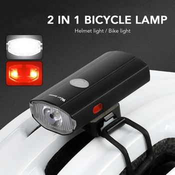 Lixada Bike MTB Svetlo USB Nabíjateľné Cyklistika Helmu, predné svetlo Nepremokavé Cyklistické Svetlometov Zadné zadné svetlo Lampy Baterky