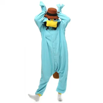 Unisex Perry Platypus Kostýmy Monster Cosplay Pyžamo Dospelých Pyžamá Zvierat Sleepwear onesie Jumpsuit onsie pijama