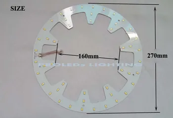 TOP kvalita super svetlé 5730smd 2400lm 24W magnetické kruhovým LED stropné svietidlo disc, led techo rovná 60 w žiarivkové 2D trubice