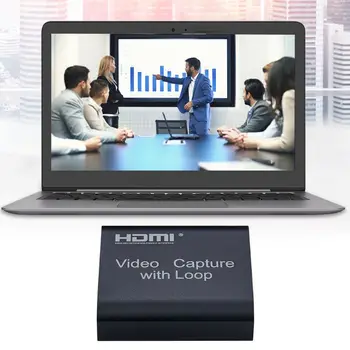 HDMI Video Capture Karta Screen Recorder USB2.0 1080P High Definition Hra Zachytiť Streamer Zariadenie s Slučky Displeja Rekordéra USB2