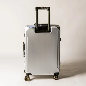 Nový hliníkový rám vozíka prípade vysokej kvality palubný kufor batožiny kufor na služobná cesta letuška unisex kufor