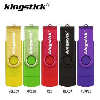 Kingstick OTG 2.0 flash drive Kovov U diskov pero disk s prevodníkom 4 GB 8 GB 16 GB 32 GB, 64 GB 128 GB pre Android smartphony