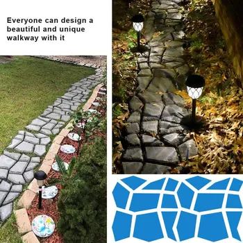 Opakovane Manuálne Dlažba Cement, Tehla Betón Formy DIY Plastové Cesta Maker Formy Garden Stone Road Plesní, Záhradné Dekorácie