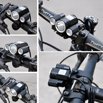 Walkfire Požičovňa Ľahký Bicykel Baterka 4 Režimy Cyklistické Predné Svetlo, predné svetlo Lampy, LED Svetlá, Nepremokavé Cyklistické Doplnky