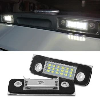 2 ks Auto LED špz Biele Svetlo poznávacia Svetlo Lampy SMD Pre Ford Fusion pre Mondeo/MK2 pre Fiesta MK5