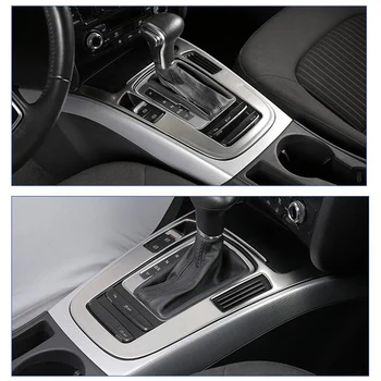 Auto Styling Pre Audi A4 B8, A5 Centrálne riadenie, Radenie Panel Gears Handrest Vody pohár Kryt Nálepky Interiéru Auto Príslušenstvo