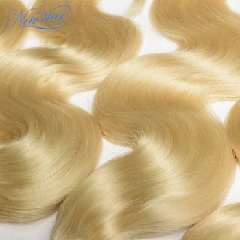 Brazílsky Honey Blonde Telo Vlna 4 Zväzky #613 Panenské Vlasy Väzbe Predĺženie Nový Star Ľudské Vlasy Tkanie