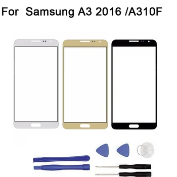 Pre Samsung Galaxy A3/A5/A7 2016 A310F A510F A710F Predné Sklo dotykový Displej Predné Sklo Dotykový Panel Nahradenie + nástroj