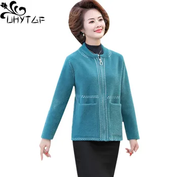 UHYTGF Zimná Bunda Ženy Oblečenie Kvality Noriek velvet Vlnené Kabát 2020 kórejský Voľné Plus Veľkosť Top Bežné Ženské vrchné oblečenie 1814