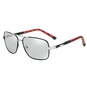 Pánske Námestie Polarizované slnečné Okuliare Módne Pilot Photochromic Jazdy Slnečné Okuliare Male Vintage Športy, Rybolov Zmena Farby Gafas