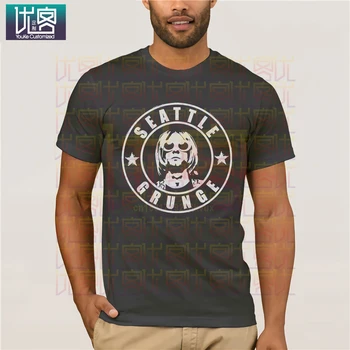 Seattle Grunge T Shirt Nirvana Grafické Kapela Unisex Tričko Oblečenie Populárne T-Shirt Crewneck Bavlna Tees