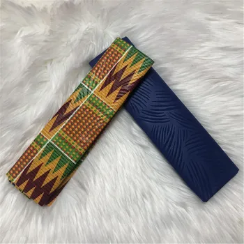 2019 Nigérijský Chitenge Ankara Tkaniny Polyester Ghana Kente Vosk Afriky Kitenge Tlač Vosk Textílie Pre látky v 2+2 metrov AW30