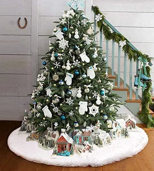 122 cm/90 cm/78 cm Vianočný Stromček Sukne Vianočný Stromček, Plyšové Hračky Sukne Dekorácie Merry Christmas Party Dekorácie