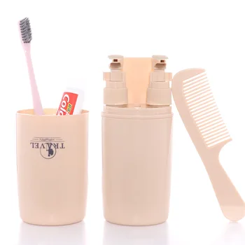 4pcs Cestovná zubná Kefka Prípade Vonkajšie Kozmetika Prenosné Umývanie Pohár Multifunkčné Kefka Box Travel Set Kefka Držiteľ