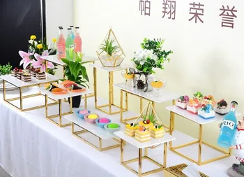 Železný stojan s akryl top pre cupcake cookie kvety dezert tabuľke sa zobrazujú držiteľ nastaviť svadobnú tortu stánok, bufet banquet dekor